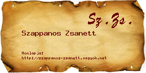 Szappanos Zsanett névjegykártya