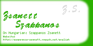 zsanett szappanos business card